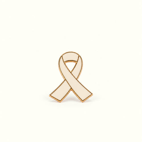 Broche Blanche - Octobre Rose