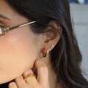 Boucles d'oreilles Arco Coquelicot