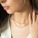Collier Perla Coquelicot