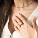 Bague Punto Charbon