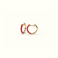 Boucles d'oreilles Arco Coquelicot